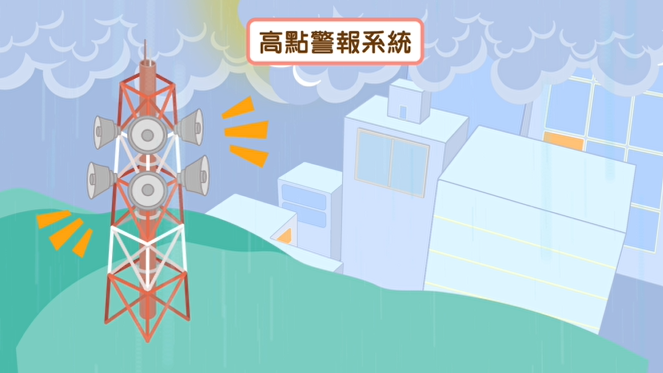 风暴潮高点及低洼地区音频警报信号